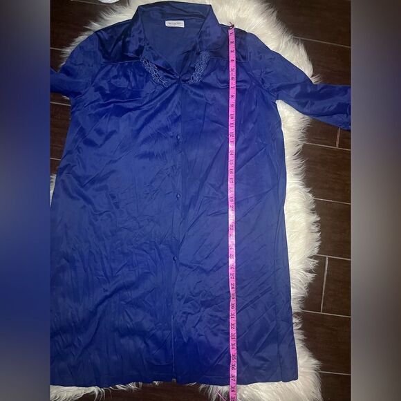 Vanity Fair vintage button down sleep gown sz Large - Picture 5 of 6